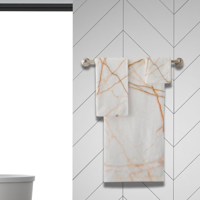 moderne minimaliste chic scandinave marbre blanc (modern minimalist chic scandinavian white marble bath towel set)