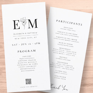 Moderne minimaliste Élégant Chic Foliing Mariage