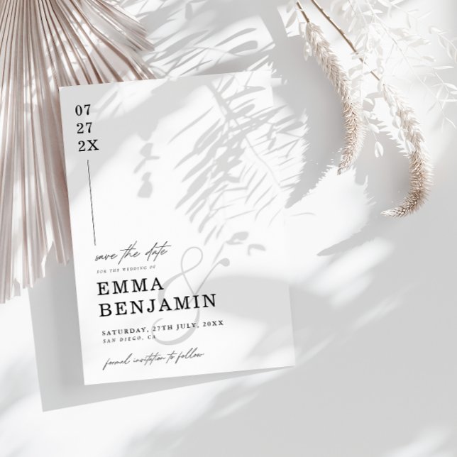 Moderne & Minimaliste Enregistrer La Carte Date (Créateur téléchargé)