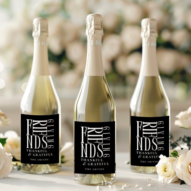 Moderne minimaliste Étiquette d'action d'amitié (Créateur téléchargé)