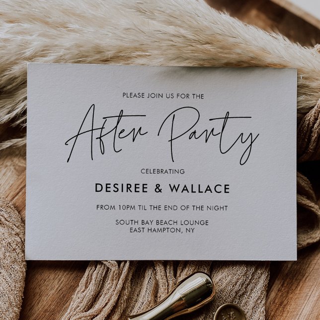 Moderne minimaliste mariage après invitation (Créateur téléchargé)