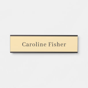 Moderne minimaliste Plaque Simple Beige