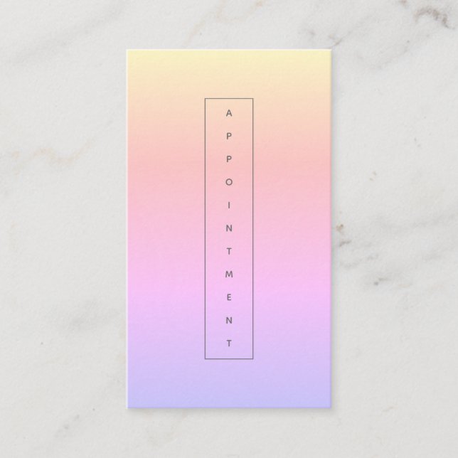 Moderne minimaliste Rainbow Pastel - Rendez-vous (Devant)