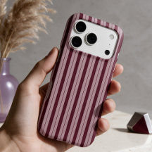 Moderne minimaliste rayé bordeaux