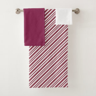Moderne minimaliste rayures rouge et blanche