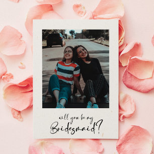 Moderne minimaliste Serez-vous ma photo de servant