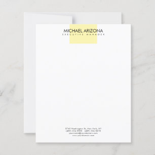 Moderne Minimaliste Simple Feuille De Papier Plain