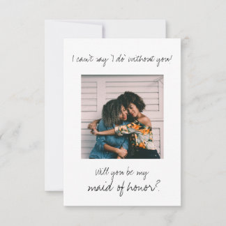 Moderne minimaliste Soyez ma servante d'honneur