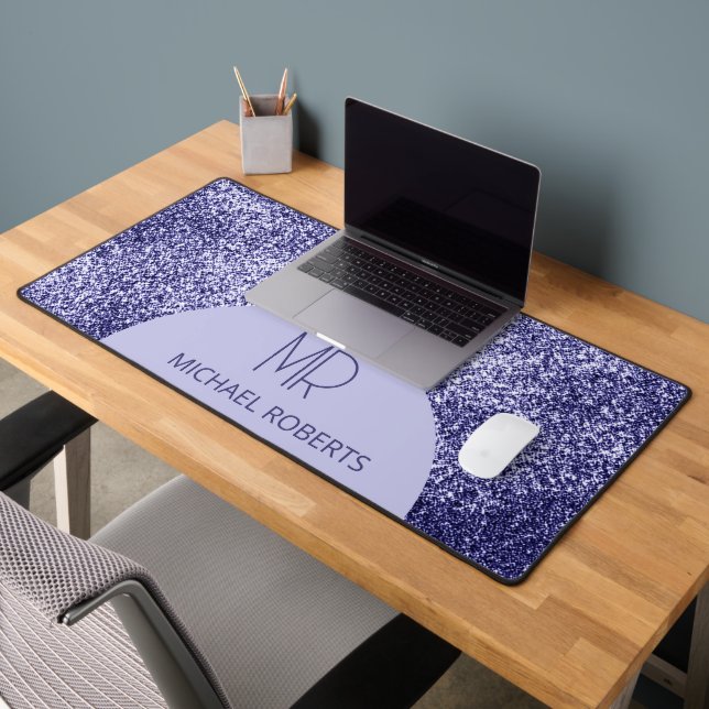 Moderne minimaliste Violet Huile Métallique Monogr (Bureau 2)