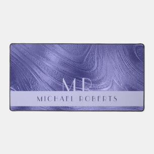 Moderne minimaliste Violet Huile Métallique Monogr