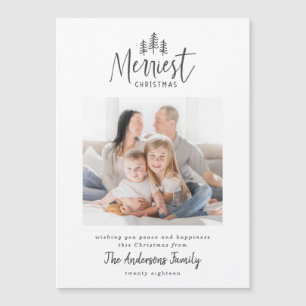 Moderne minimum Noël rustique multi photo vacances