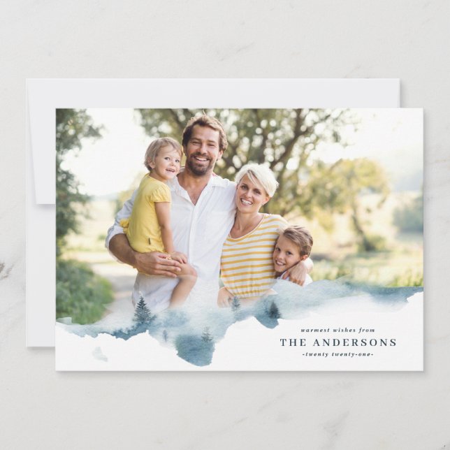 Moderne minimum tout est calme Noël vacances photo (Devant)