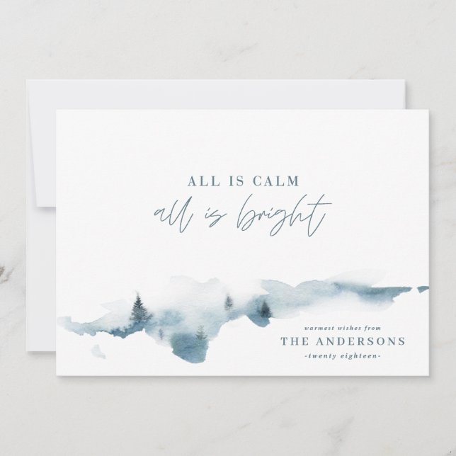 Moderne minimum tout est calme vacances de Noël (Devant)