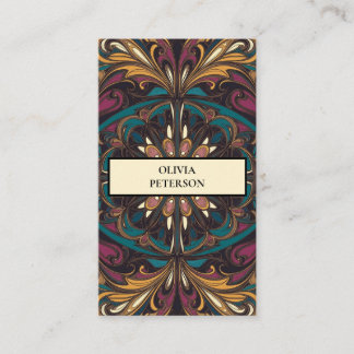 Moderne modèle de carte de visite éditable avec fo