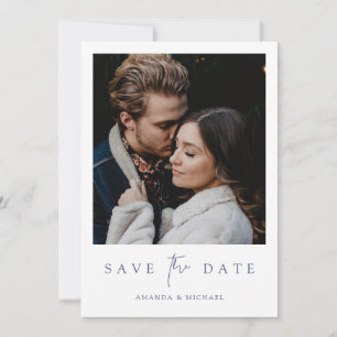 Moderne modèle de faire-part de mariage avec photo