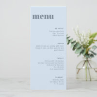 Moderne modèle de menu de dîner de mariage grand e