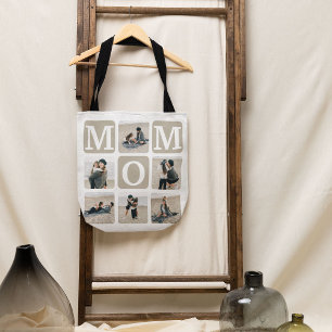 Moderne Multi Photo Grid Cute MOM Sac fourre-tout