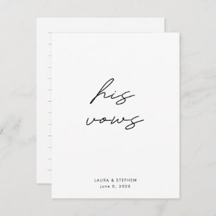 Moderne Noir Blanc Calligraphie Mariage Ses Vaches