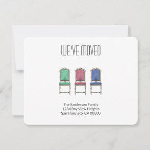 Moderne Nous avons déménagé la famille Faire-part 