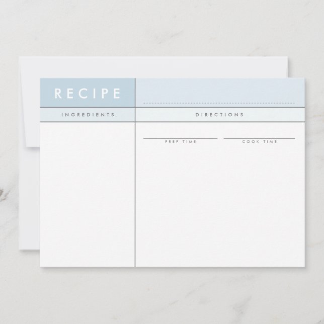 MODERNE organisateur de CARTE RECEPE minimaliste b (Devant)