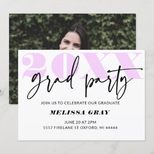 Moderne Pastel Ombre Grande invitation de la fête