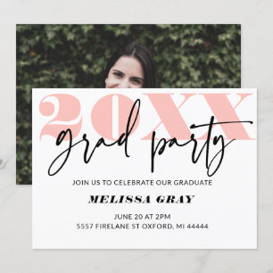Moderne Pastel Ombre Grande invitation Pink
