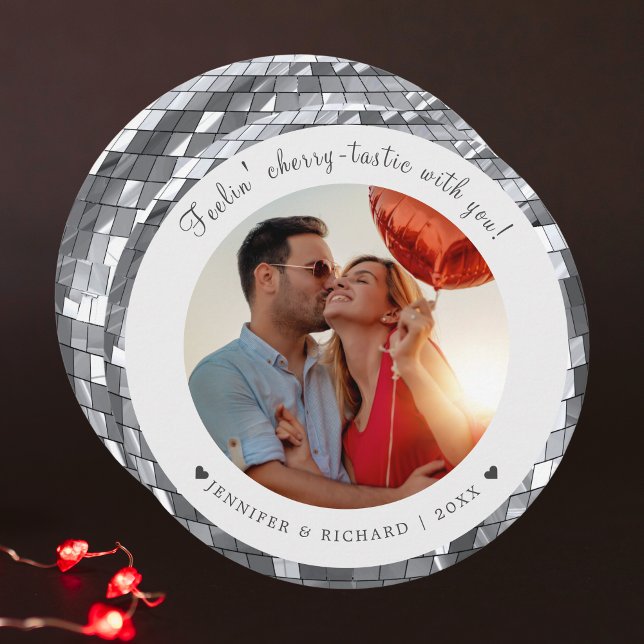 Moderne personnalisé Carte photo de la Saint Valen (Modern Personalized Valentine's Day Photo Card)