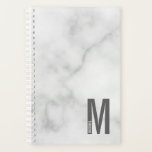 Moderne Personnalisé Gras Monogramme et planificat<br><div class="desc">Design Monogram moderne avec lettre monogramme personnalisée "M" et nom dans le style de police sans serif moderne en gras.</div>