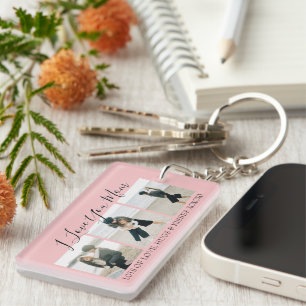 Moderne personnalisé Je t'aime maman Porte-clés