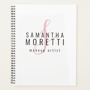 Moderne Pink Script maquillage Artiste Business Pl