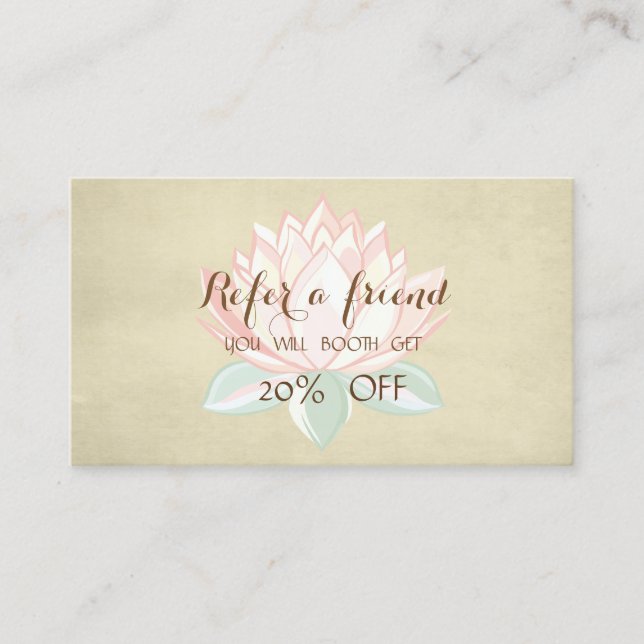 Moderne Professionnel, Carte de recommandation Lot (Devant)