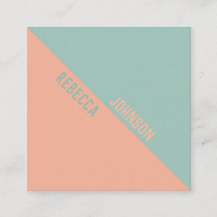 Moderne Punchy Pastel Duotone - Carte de visite