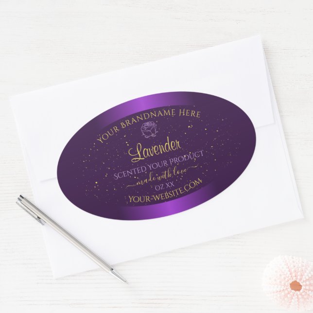 Moderne Purple produit Étiquette Parties scintilla (Enveloppe)