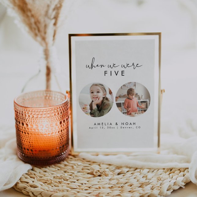 Moderne Quand Nous Étions Âge Photo Numéro (Créateur téléchargé)