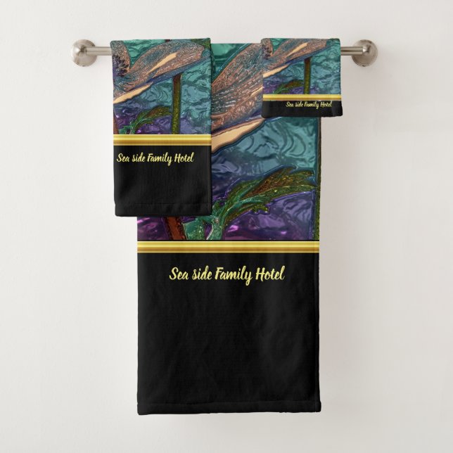 Moderne romantique avec dorure en feuille de verre (En situation)