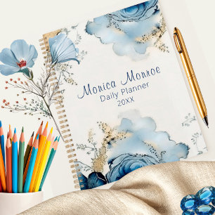 Moderne Rose Floral Design Jour Planificateur