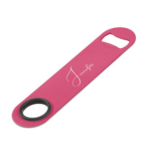 Moderne rose foncé élégant élégant Monogramme tend
