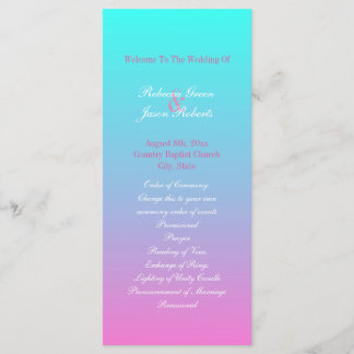 moderne rose printanier turquoise ombre programme