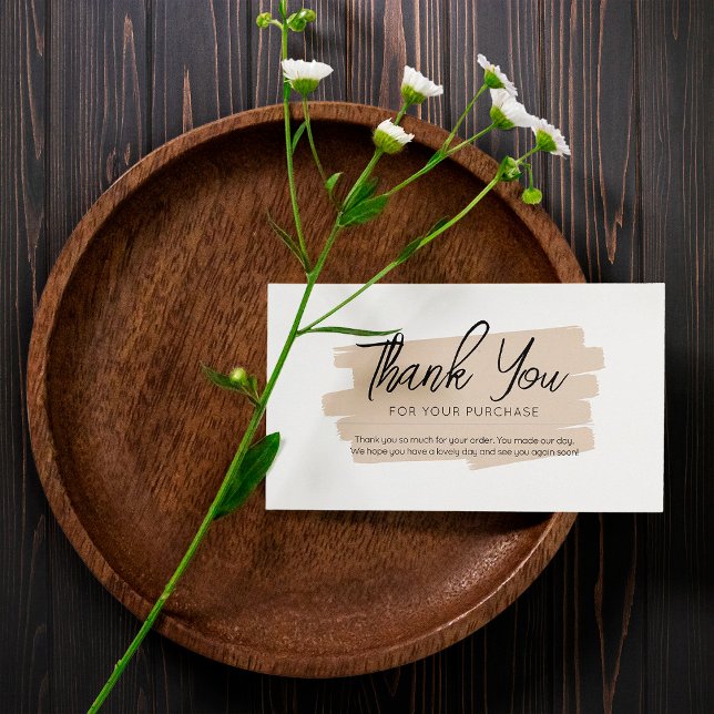 Moderne simple Cartes de visite de mini-Merci (Créateur téléchargé)