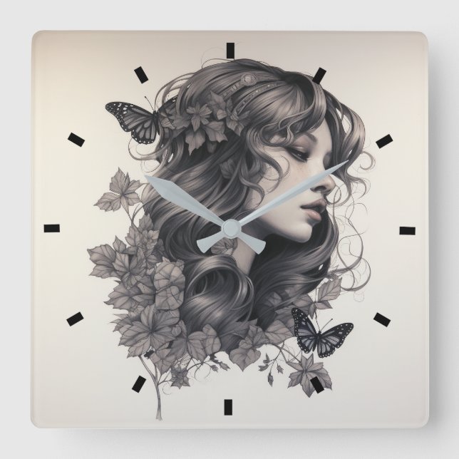 Moderne simple Créez votre propre horloge murale C (Recto)