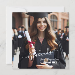 Moderne simple espagnol Carte de remerciements pla