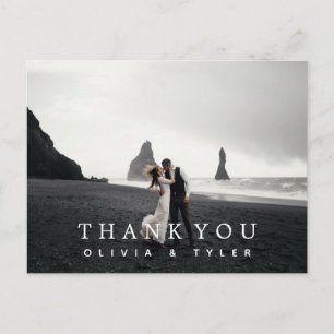 Moderne + Simple Mariage Merci Cartes