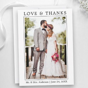 Moderne Simple minimaliste amour Merci Mariage