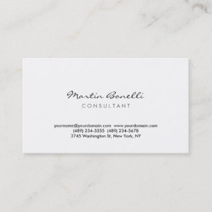Moderne Simple minimaliste Carte de visite chic