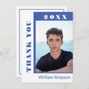 Moderne Simple Minimaliste Graduation PHOTO Merci