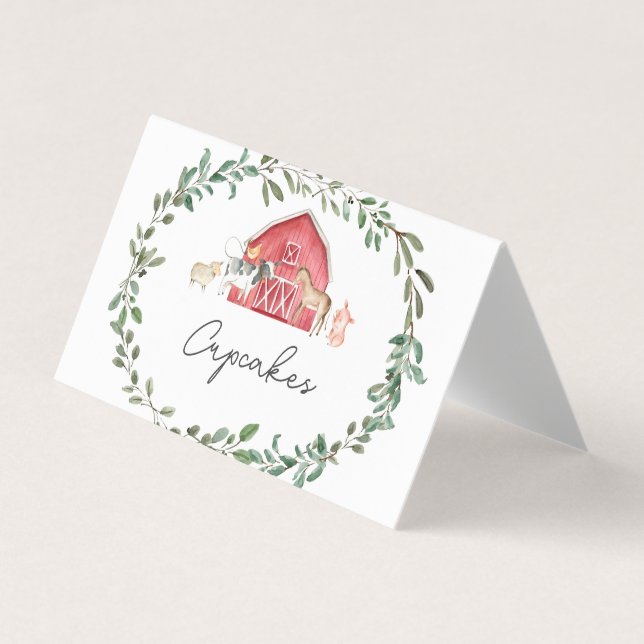 Moderne sur les cartes de tente de nourriture de f (Devant)