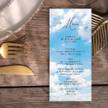 Moderne tendance Cloud Neuf Fête des mariées Menu<br><div class="desc">Découvrez l'enchantement de notre Menu de Fête des mariées Moderne et branché Cloud Neuf, où la sophistication rencontre l'amour dans une célébration baisée de nuages. Ce design est une symphonie visuelle, avec une police élégante ornée de coeurs qui capture avec grâce la joie et l'excitation de la future mariée. Les...</div>