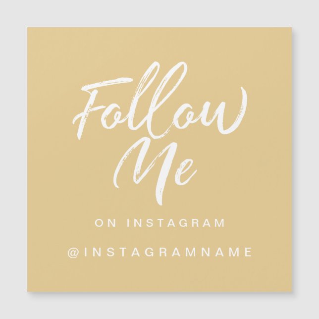 Moderne tendance Yellow Médias sociaux Suivez-moi  (Devant)