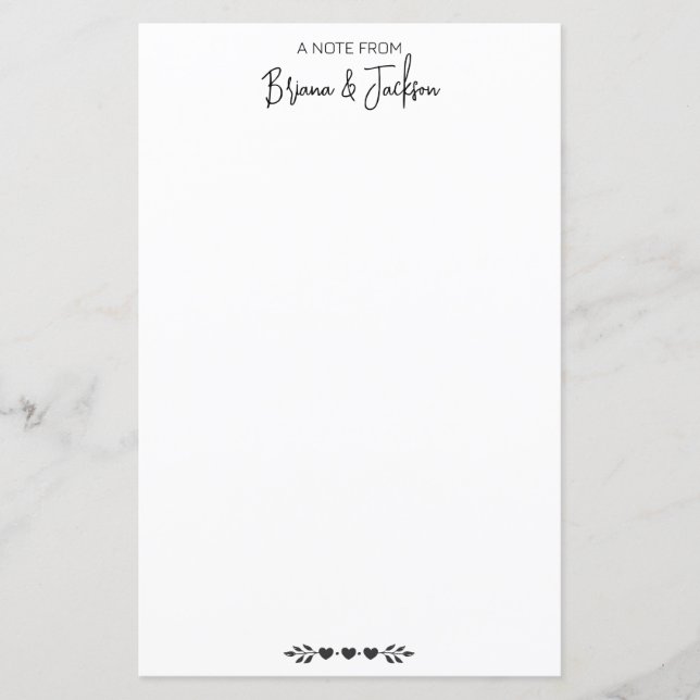 Moderne Une Note De Calligraphie (Devant)