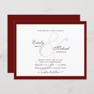 Moderne Vintage Ampersand Typographie Mariage QR c
